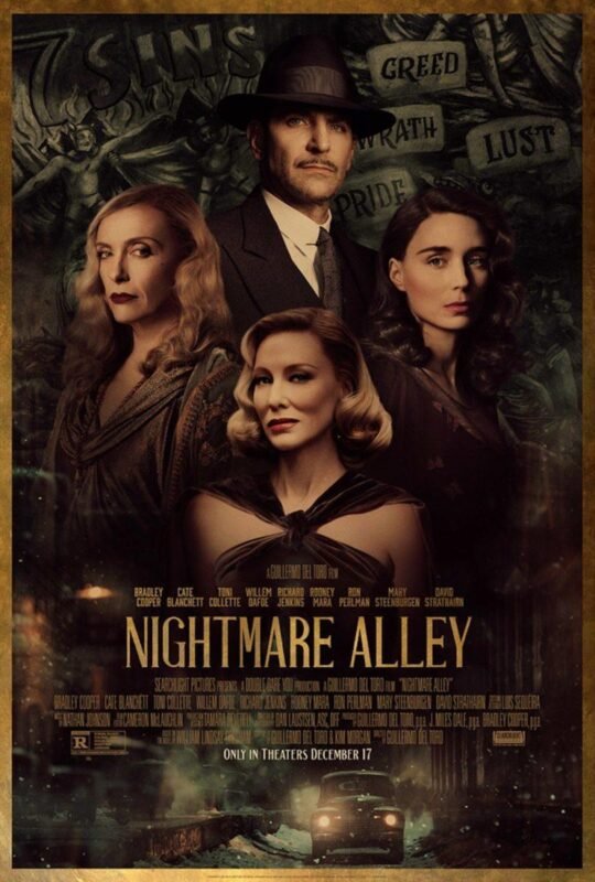 Guillermo Del Toro, Del Toro, Nightmare Alley, El Callejón de las Almas Perdidas, Willem Dafoe, Toni Collette, Bradley Cooper, Cate Blanchett, 