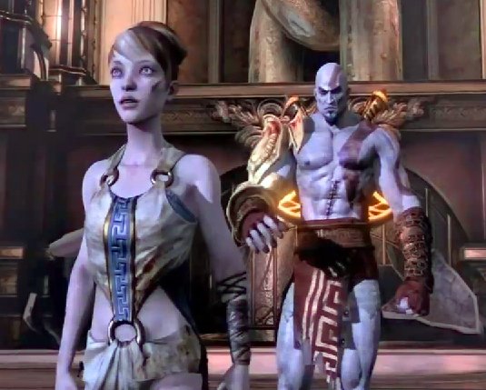 La interacción de Pandora y Kratos en GOW III, es deudora de Ico.