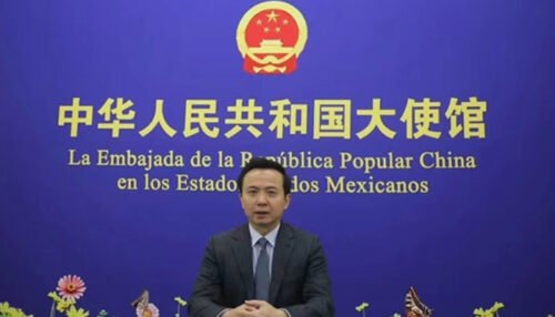 Zhang Run, embajador de China en México.