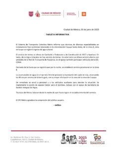 Las inundaciones siguen afectando la Línea 8 del Metro CDMX