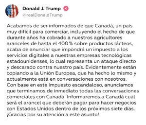 DonaldTrump vía Truth Social 