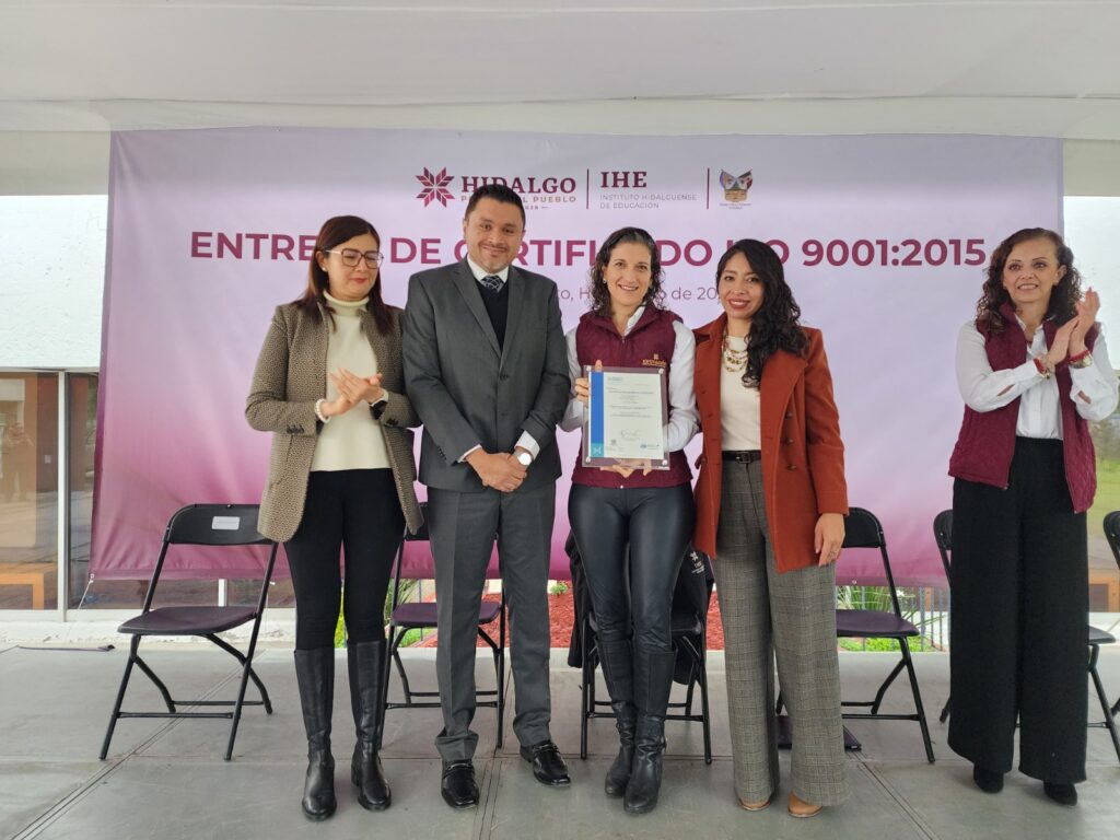 Fortalecerá la transparencia; IHE recibe certificación en Sistema de Gestión de Calidad