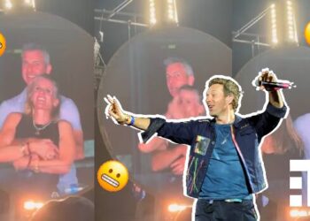 Una "kiss cam" revela infidelidad en concierto de Coldplay.