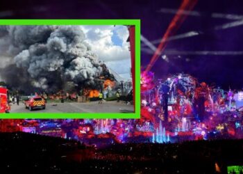 Incendio destruye el escenario principal del festival Tomorrowland 2025.