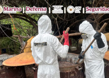 Desmantelan narcolaboratorio con casi una tonelada de metanfetaminas en Culiacán