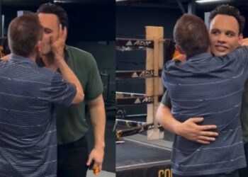 Emotivo reencuentro entre Julio César Chávez jr. y su padre