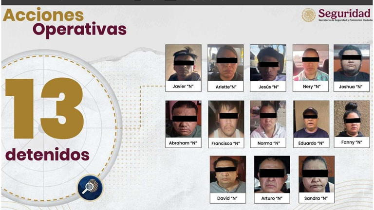 El titular de la Secretaría de Seguridad y Protección Ciudadana (SSPC), Omar García Harfuch, dio detalles de la detención de 13 personas vinculadas al asesinato de los servidores públicos Ximena Guzmán y José Muñoz, colaboradores cercanos de la jefa de Gobierno de la Ciudad de México, Clara Brugada, ocurrido el pasado 20 de mayo. 