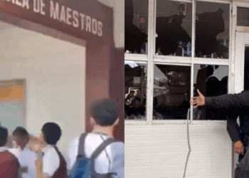 Estudiantes del CETis 78 de Altamira, agreden a director por presunto acoso (VIDEO).
