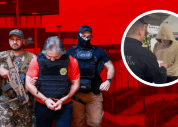 Hernán Bermúdez, líder de La Barredora, llega al Aeropuerto de Toluca (VIDEO)