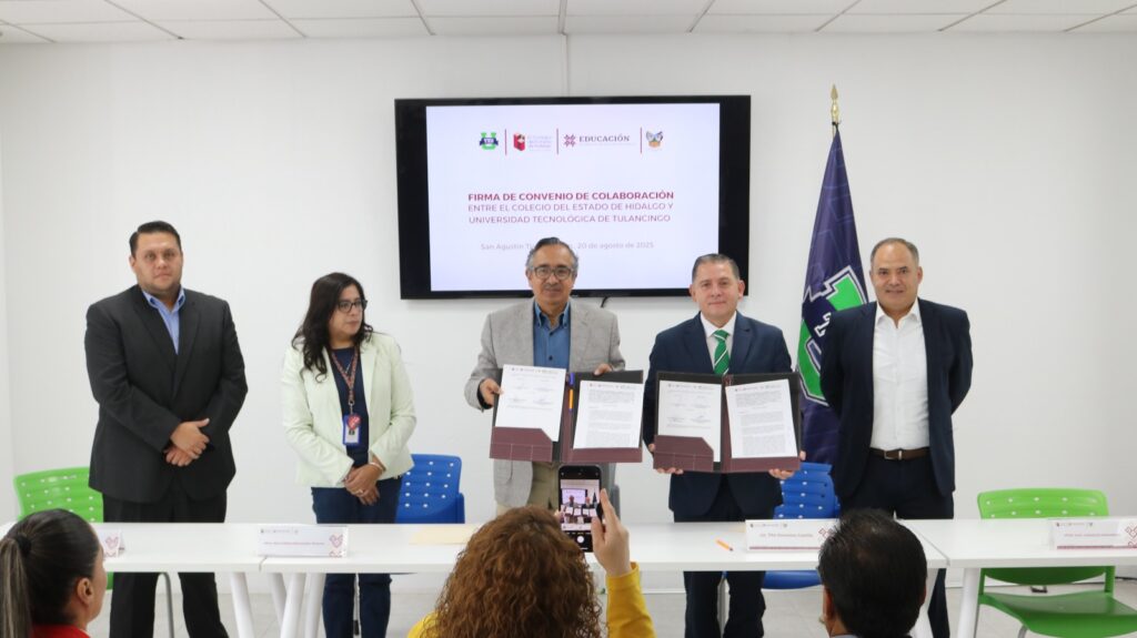 Firman convenio para impulsar el desarrollo científico en Hidalgo