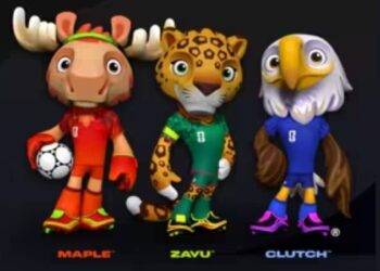 Maple, Zayu y Clutch, las tres mascotas del Mundial de Futbol