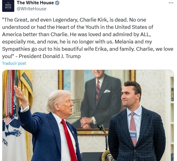 Aliado de Trump, Charlie Kirk recibe disparo cerca del cuello en Universidad de Utah