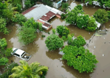 48 municipios afectados en Veracruz por lluvias, inundaciones y desbordamiento de ríos.