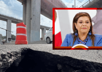 “No es socavón”, dice Brugada tras hundimiento en puente La Concordia.