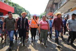 SEP federal y estatal evalúan daños en la región Otomí–Tepehua