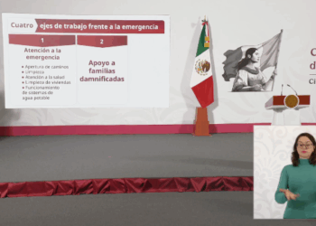 Gobierno dará apoyos de 20 mil pesos a afectados por lluvias: Sheinbaum.