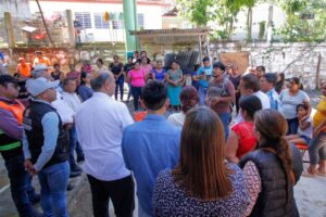 Supervisa titular de la SEPH avances en rehabilitación de escuelas afectadas por lluvias en Tepehuacán