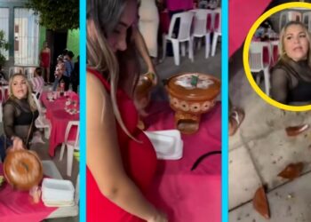 “Lady Hambreada” se viraliza por lanzarle cazuela a una embarazada