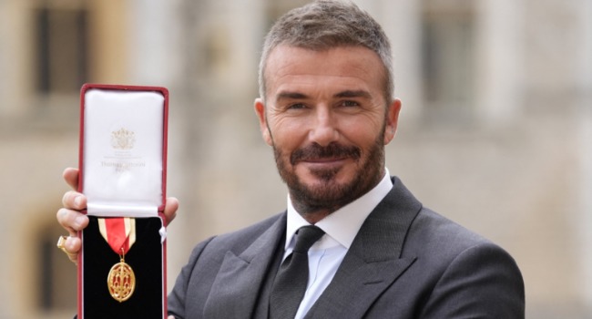 David Beckham recibe el titulo de Caballero en Inglaterra