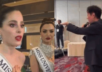 ¡Con México NO! Nawat Itsaragrisil llama “cabeza hueca” a Fátima Bosch en Miss Universo