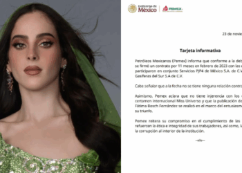Pemex aclara felicitación a Fátima Bosch y se deslinda de vínculos con Miss Universo.
