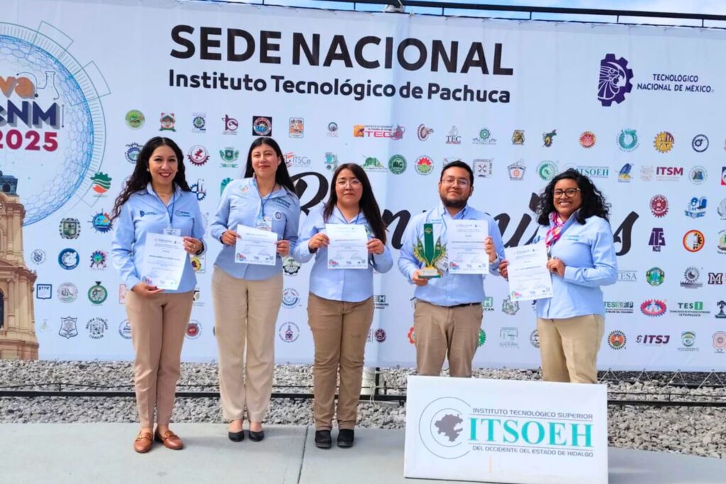 Estudiantes del ITSOEH, segundo lugar nacional en InnovaTecNM