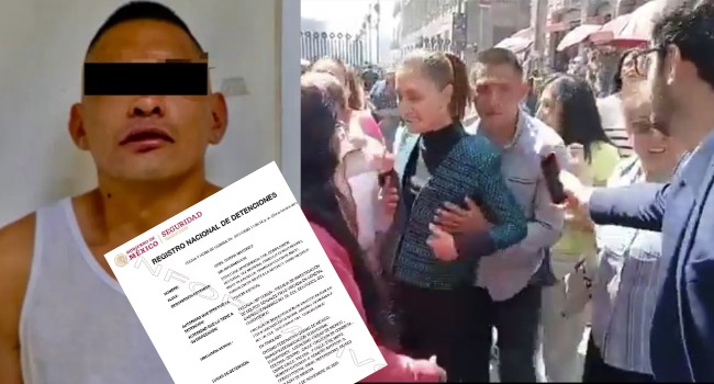 Detienen a Uriel “N”, acosador sexual de Sheinbaum; estaba drogado o alcoholizado, asegura
