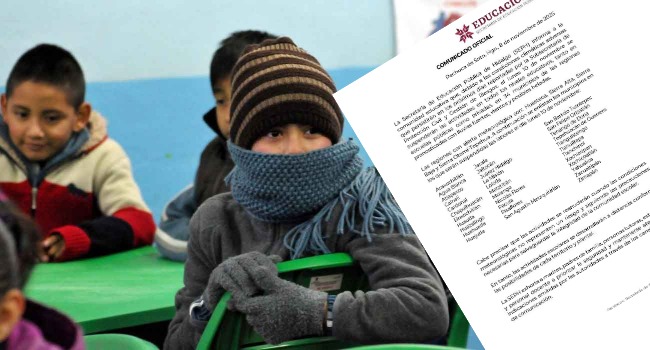 Por condiciones climáticas suspenden clases en 34 municipios de Hidalgo