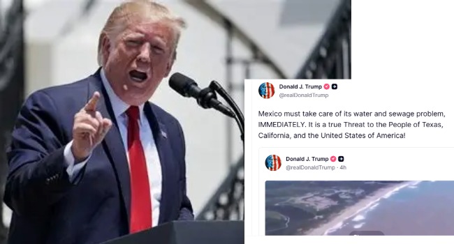 Trump exige a México resolver “inmediatamente” el problema del agua