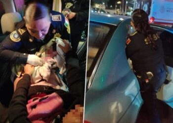 ¡Policías parteras! Ayudan a mujer a dar a luz en CDMX