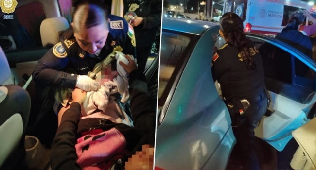 ¡Policías parteras! Ayudan a mujer a dar a luz en CDMX