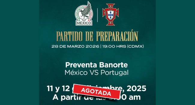México vs Portugal: Se agotan boletos de preventa; Fanki volvió a fallar