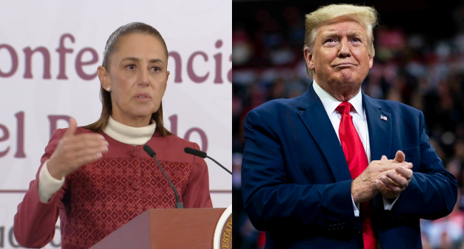 Sheinbaum descarta intervención de EU, tras llamada con Trump.