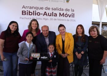 Natividad Castrejón pone en marcha Biblio Aula Móvil en Hidalgo