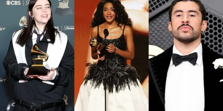 Artistas como Bad Bunny y Billie Eilish protestan contra ICE en los Grammy.