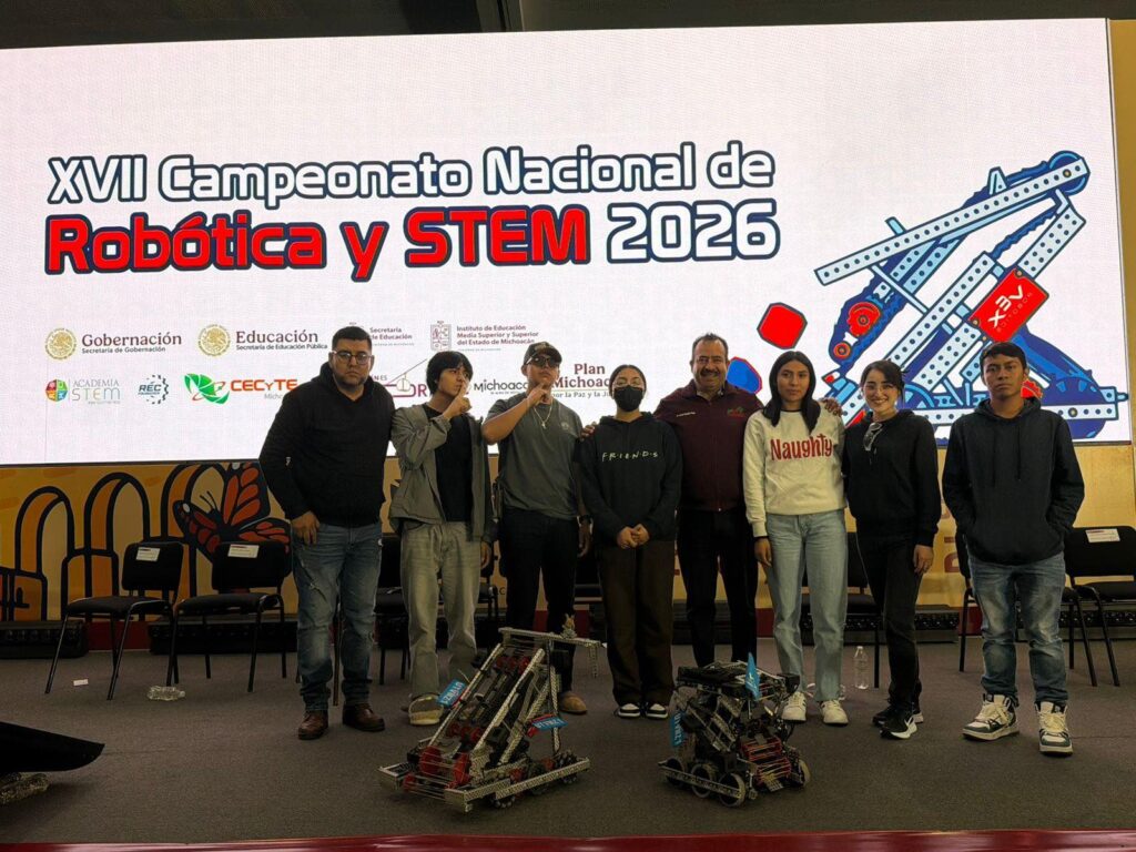 Talento hidalguense avanza al Nacional de Robótica VEX-STEM