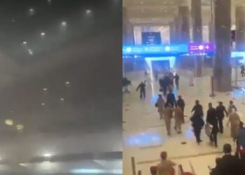 Aeropuerto de Dubái suspende operaciones tras impacto de misil iraní.