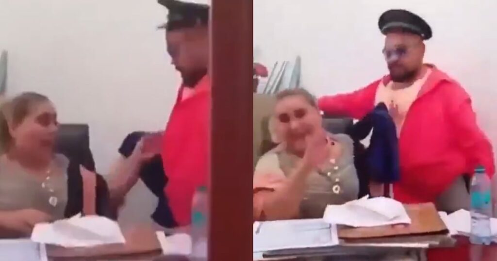 ¡Escándalo! En oficinas, regidora de SLP recibe baile exótico en su cumpleaños (VIDEO)