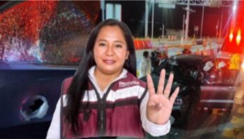 Camioneta de alcaldesa de Ayotoxco de Guerrero, Puebla, recibe al menos 10 impactos