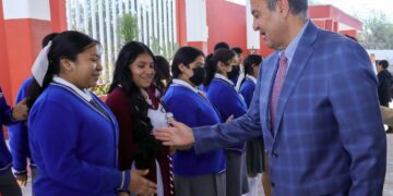 Natividad Castrejón inaugura comedor escolar en Tlahuelilpan