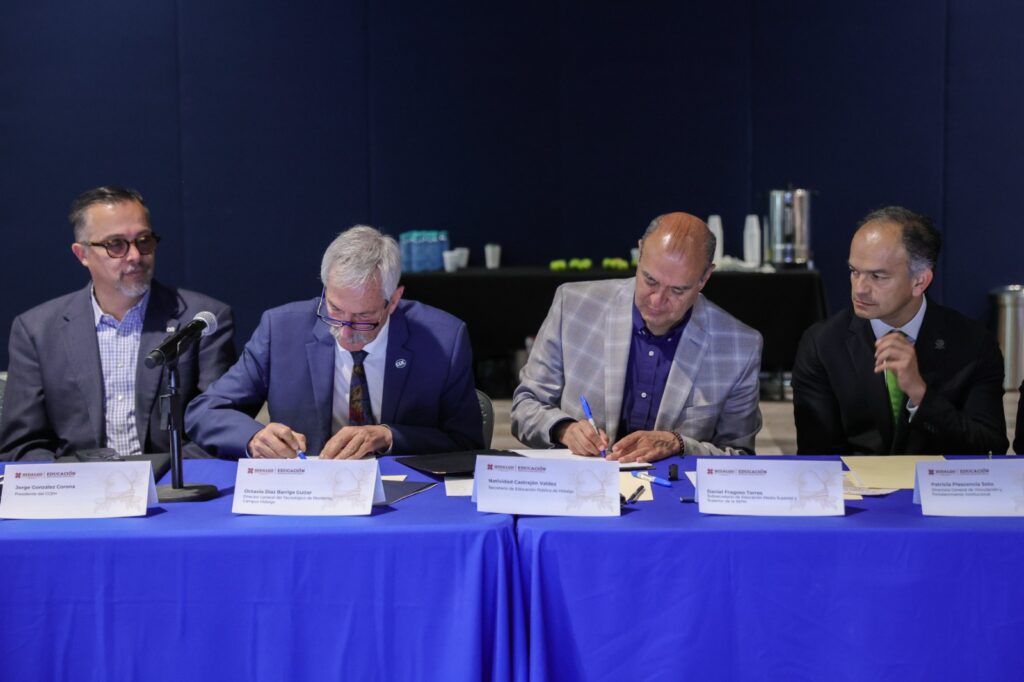 SEPH firma alianza con sector empresarial y tecnológico para fortalecer la educación en Hidalgo