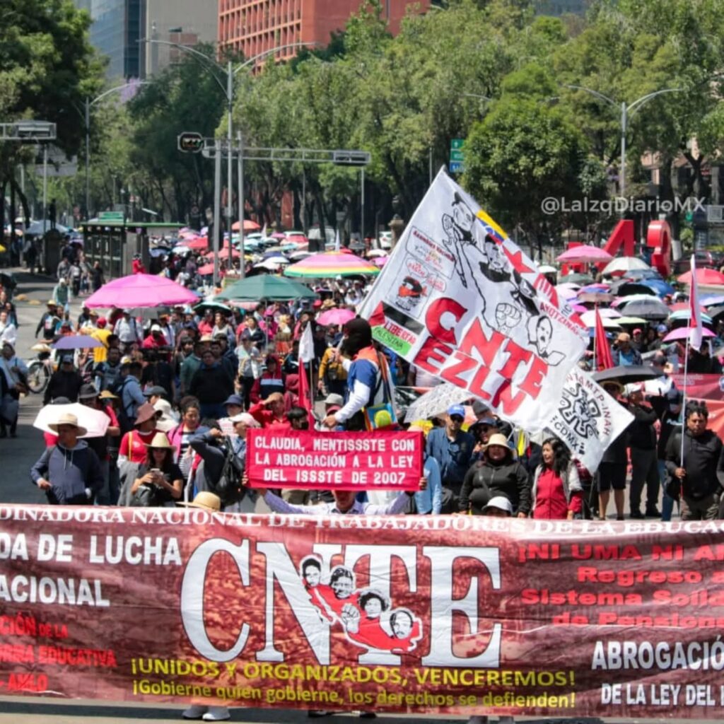 CNTE pide diálogo directo con la presidenta Sheinbaum