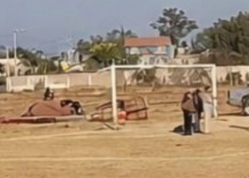 Se desploma globo aerostático en Teotihuacán; hay dos lesionados.
