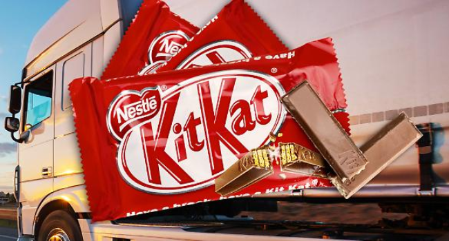 Nestlé denuncia el robo de 12 toneladas de chocolates KitKat en Europa.