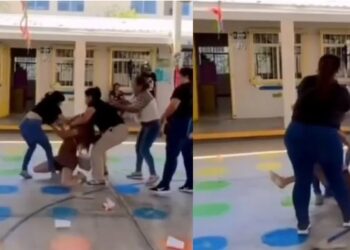 Madres protagonizan pelea en pleno festival de primavera