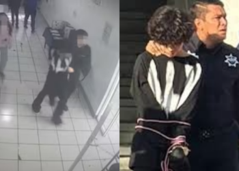 Alumnos sometieron al atacante en preparatoria de Lázaro Cárdenas (VIDEO)