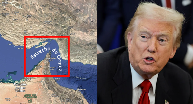 Trump da a Irán 48 hrs para llegar a acuerdo sobre el estrecho de Ormuz.