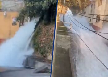 Cascada por megafuga en Álvaro Obregón, CDMX, afecta a 9 viviendas
