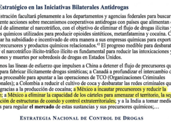 Plan Antidrogas de EU endurece estrategia contra cárteles y presiona a México.