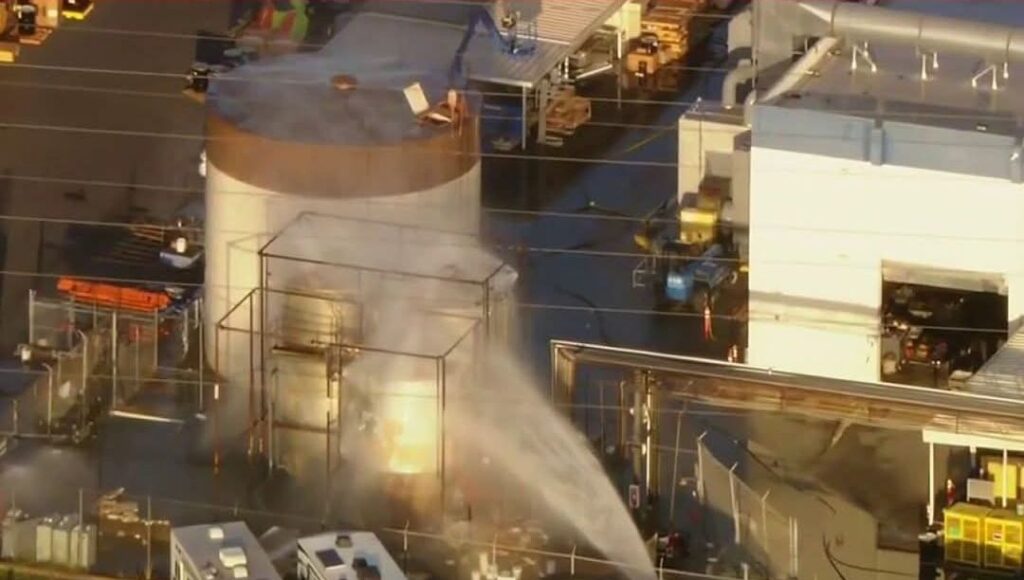 Eliminan riesgo de explosión de tanque en California